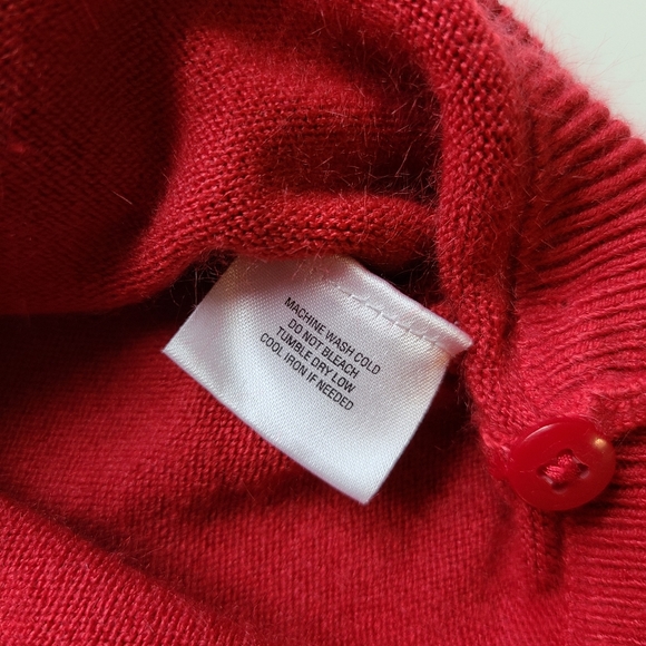 Basic edition floral beaded cardigan red size L - Picture 7 of 9